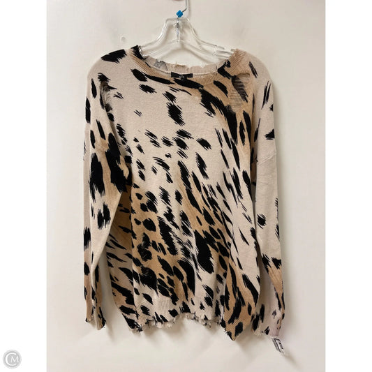 Sweater By Fate In Animal Print, Size: S
