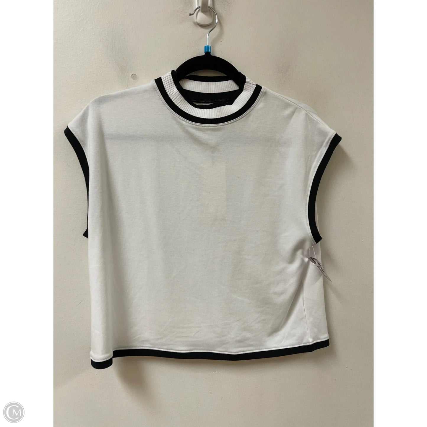 Athletic Top Short Sleeve By Calia In White, Size: M