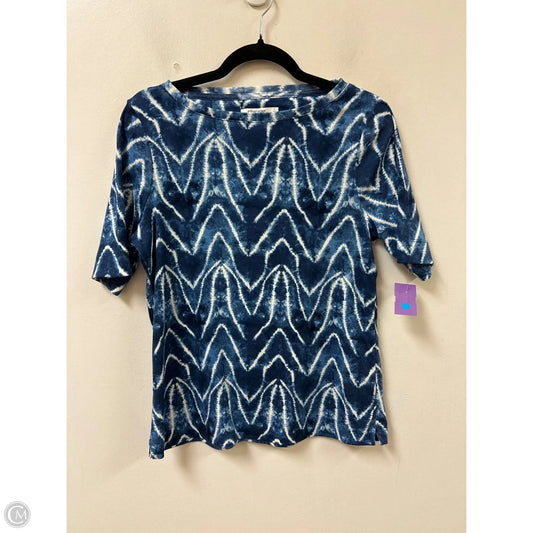 Top Short Sleeve By Chicos In Blue, Size: M