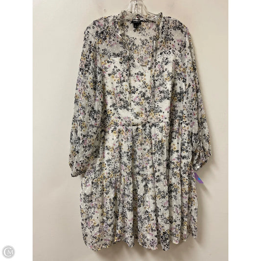 Dress Casual Short By Torrid In Cream, Size: 2x
