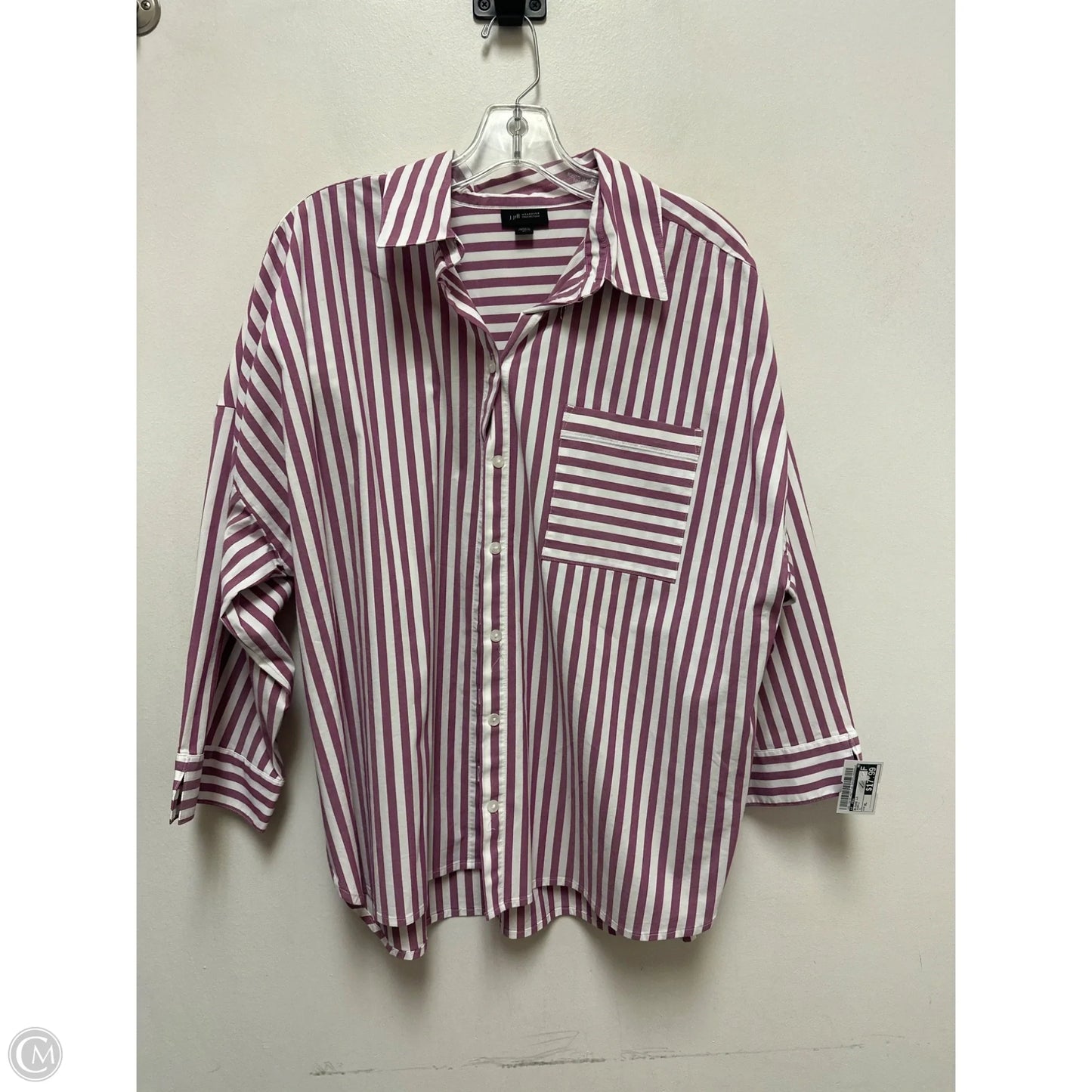 Blouse Long Sleeve By J. Jill In Purple, Size: Xl
