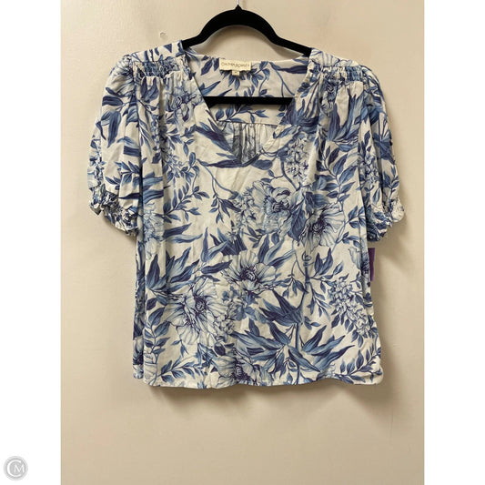 Top Short Sleeve By Cynthia Rowley In Blue, Size: M