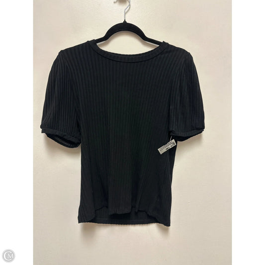 Top Short Sleeve By Philosophy In Black, Size: M