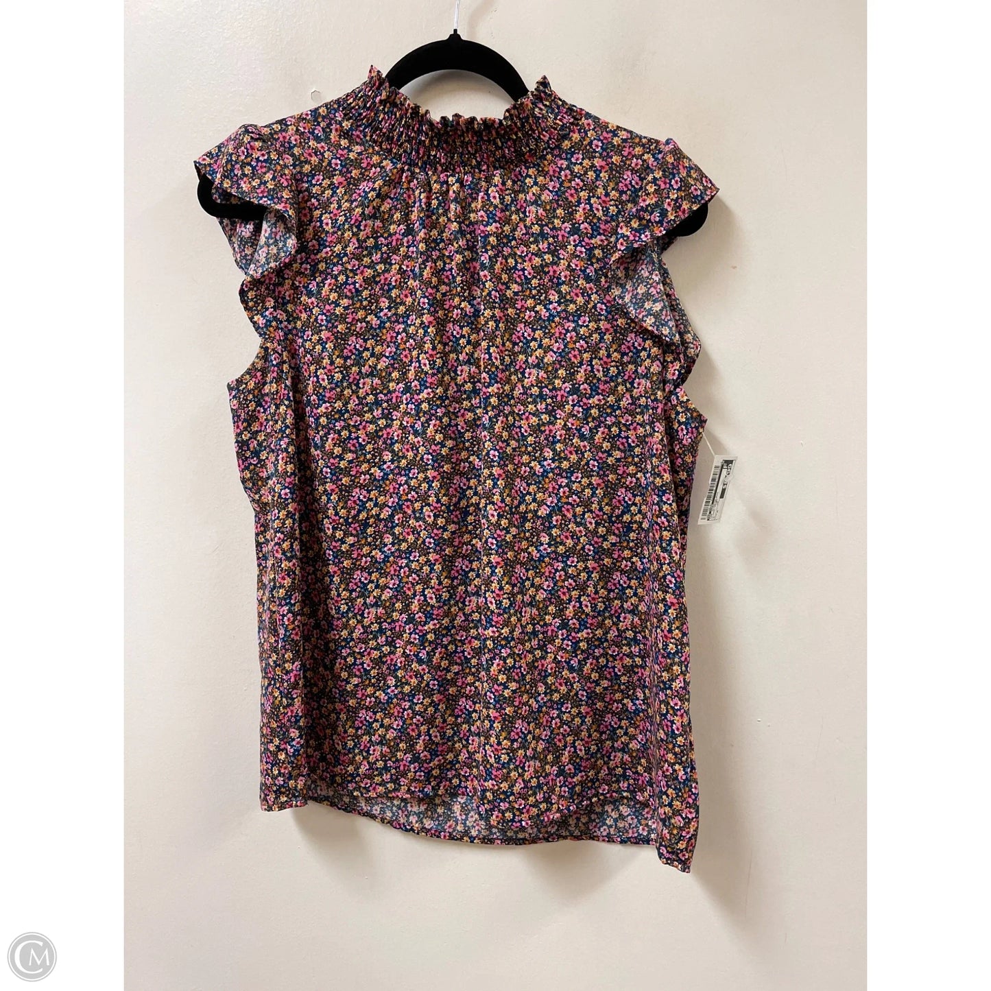 Top Sleeveless By Ee Some In Floral Print, Size: M