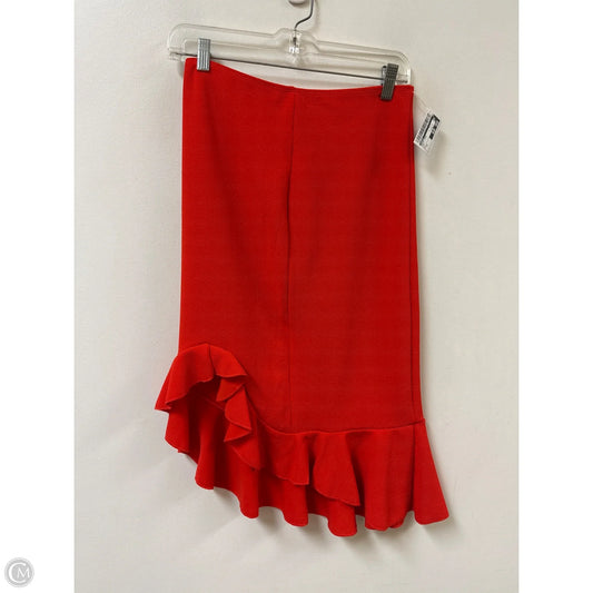 Skirt Midi By Shein In Red, Size: 8