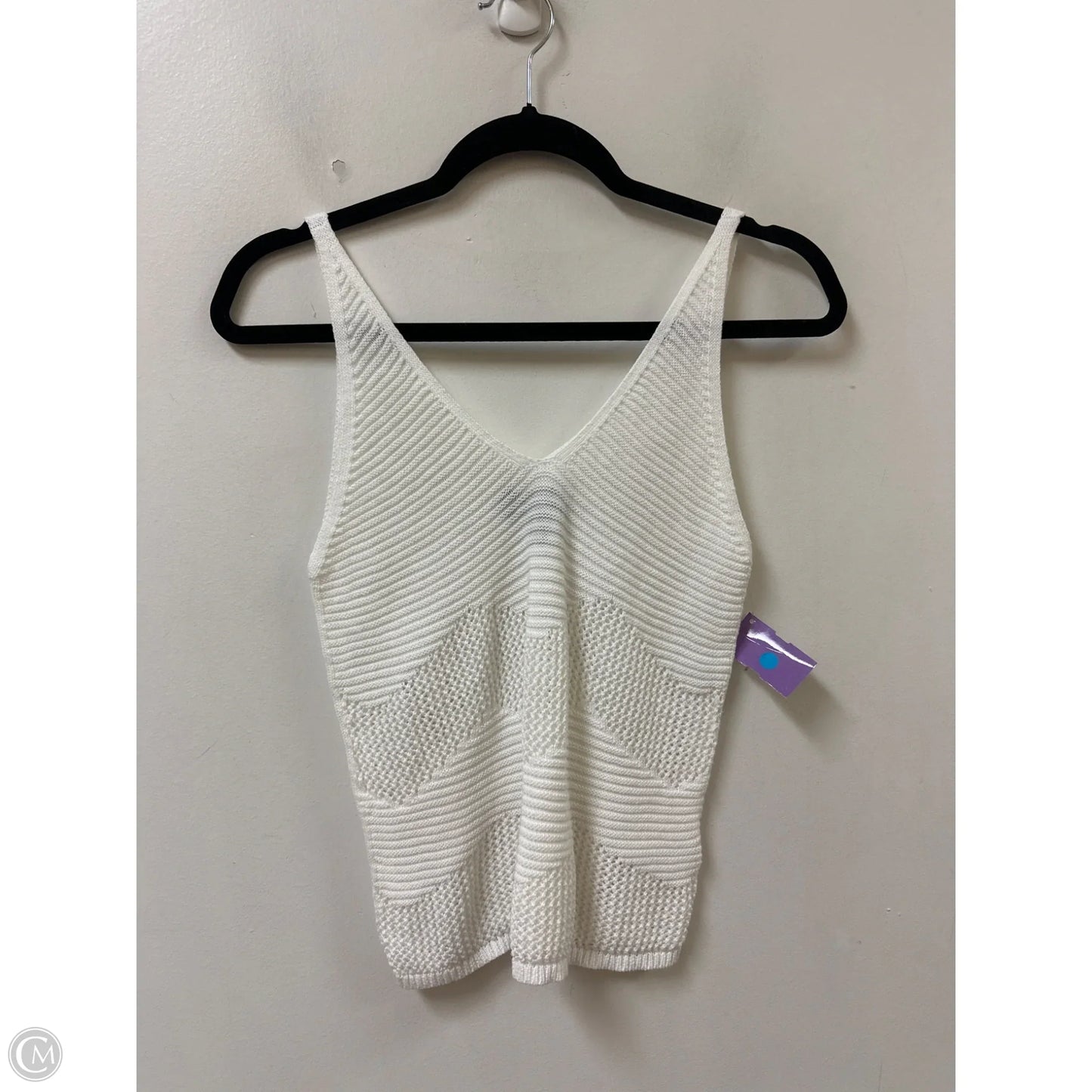 Top Sleeveless By Express In White, Size: S