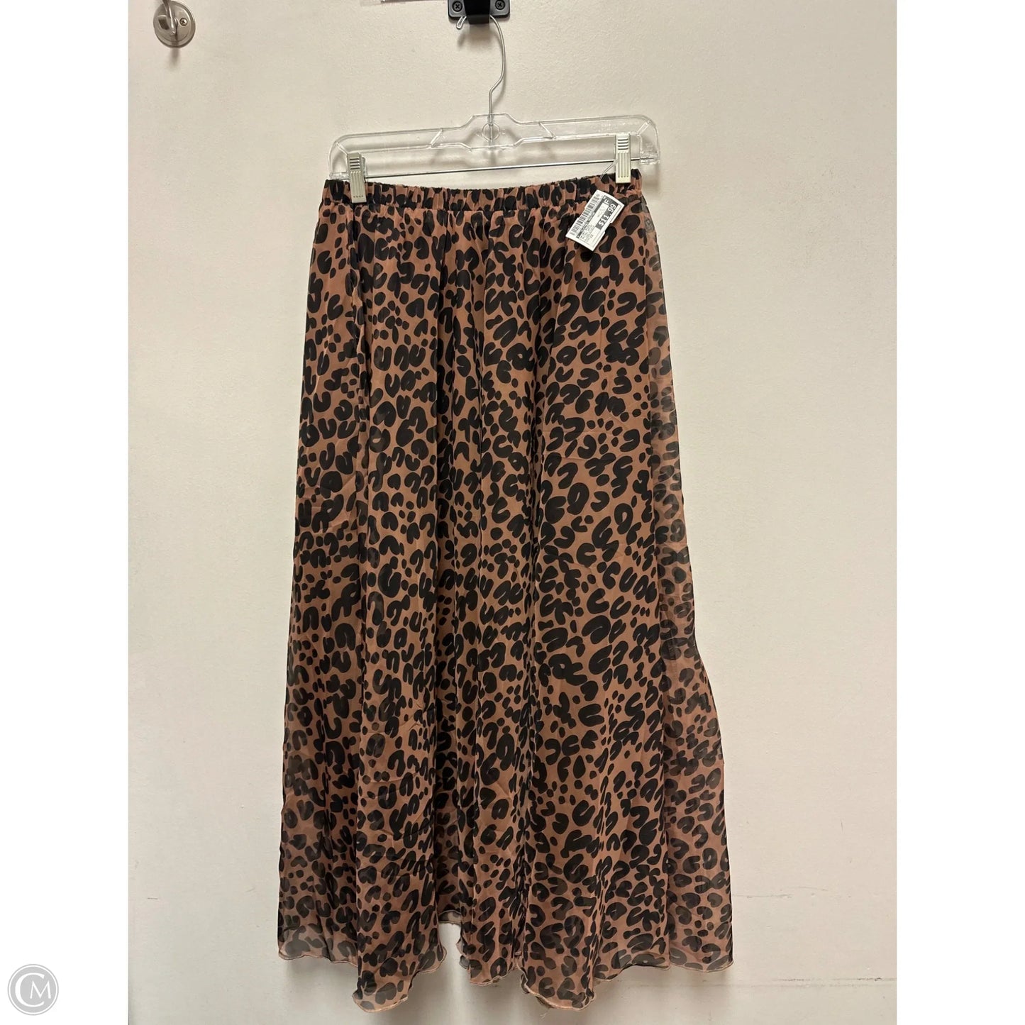 Skirt Midi By Clothes Mentor In Animal Print, Size: 12