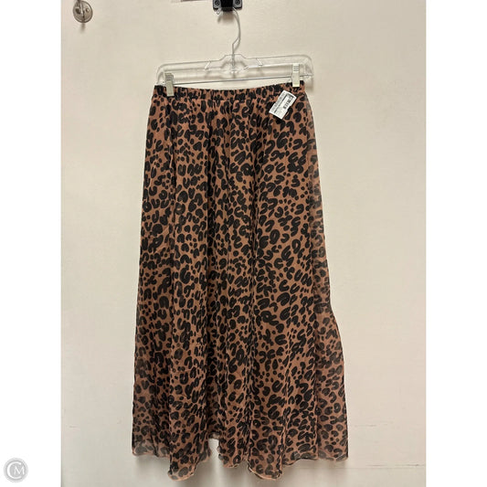 Skirt Midi By Clothes Mentor In Animal Print, Size: 12