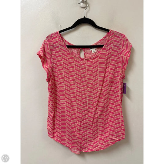 Top Sleeveless By Stylus In Pink, Size: L