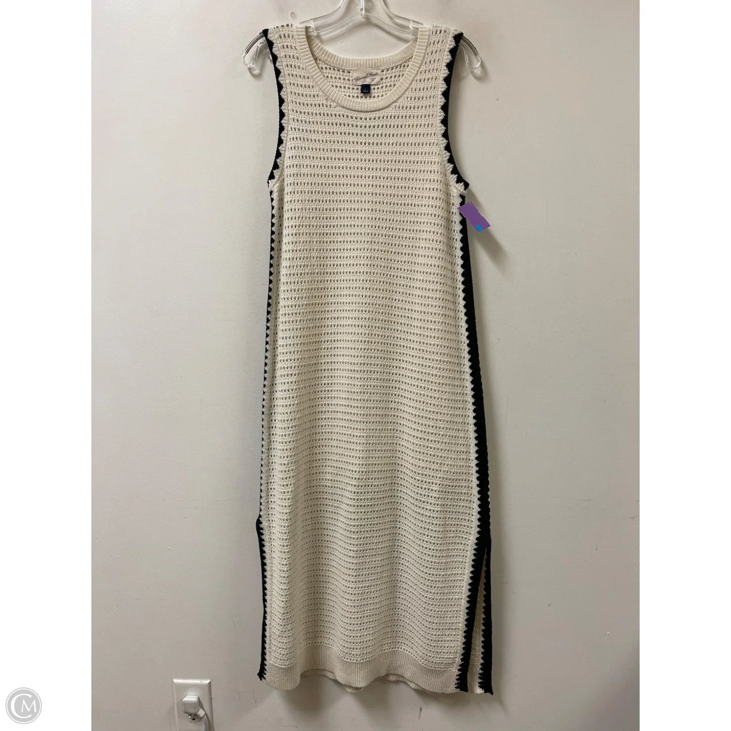 Dress Casual Midi By Universal Thread In Cream, Size: L