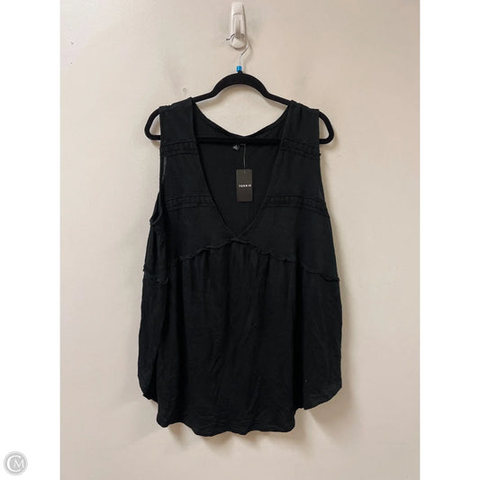 Top Sleeveless By Torrid In Black, Size: 2x