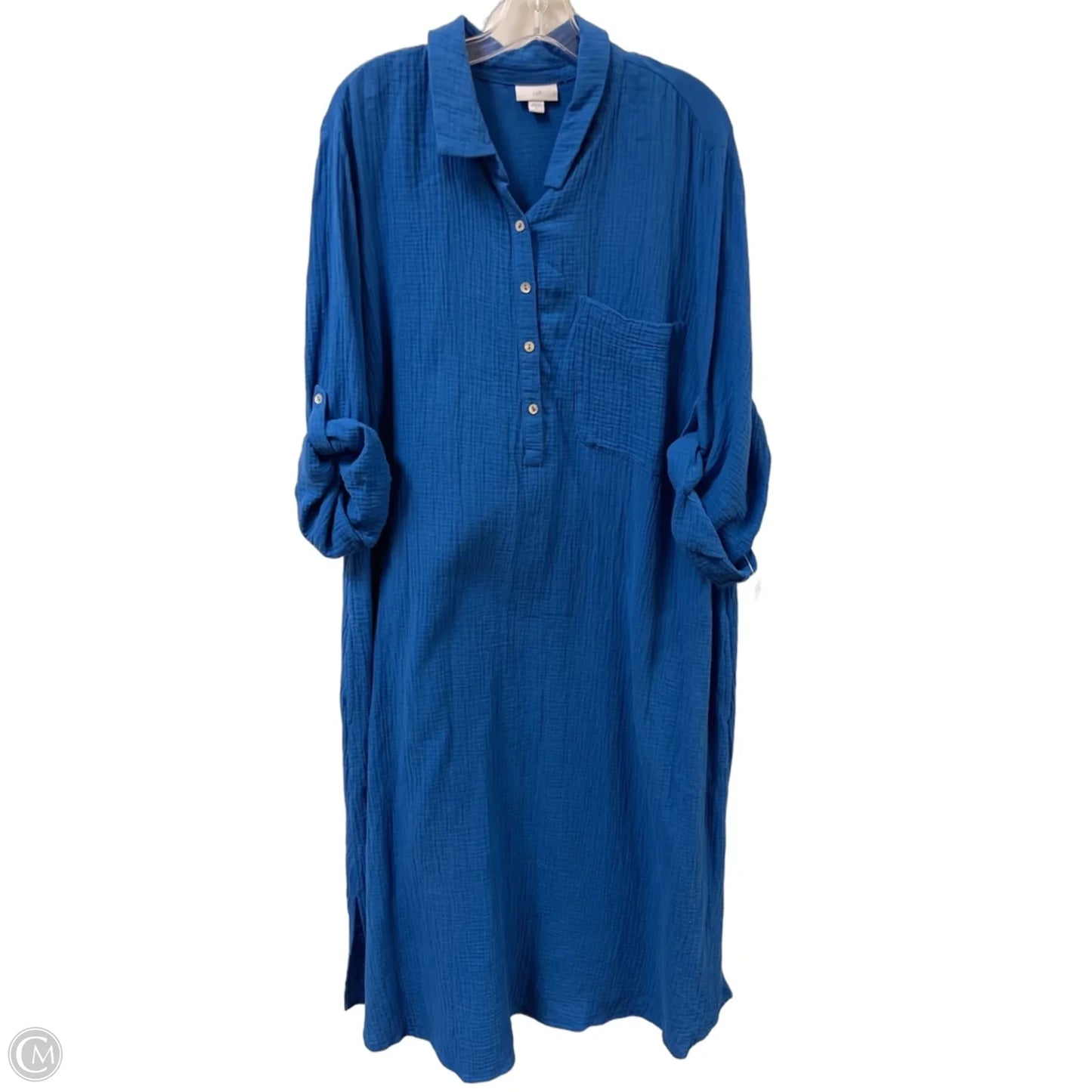 Dress Casual Maxi By J. Jill In Blue, Size: 2x
