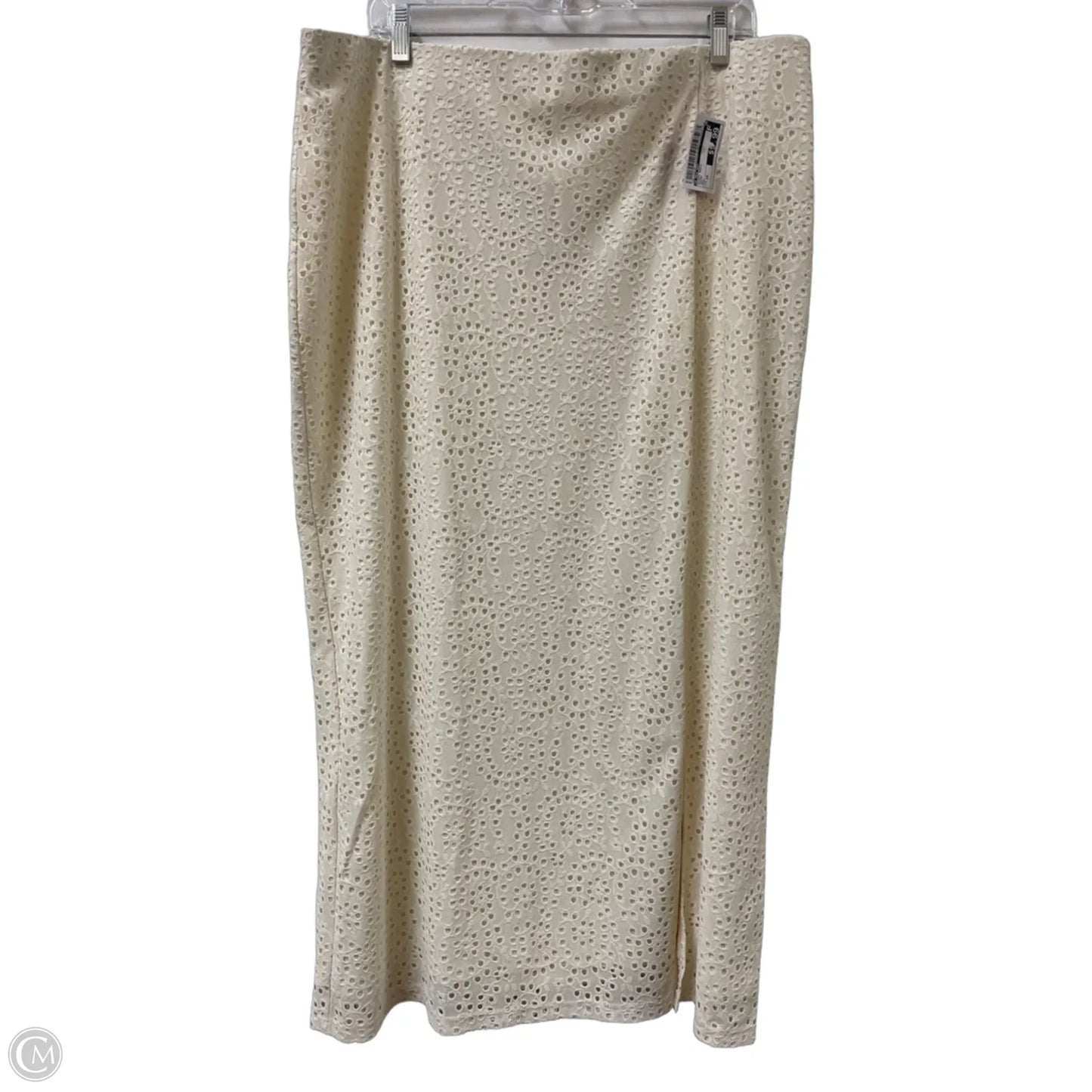 Skirt Maxi By A New Day In Cream, Size: 16