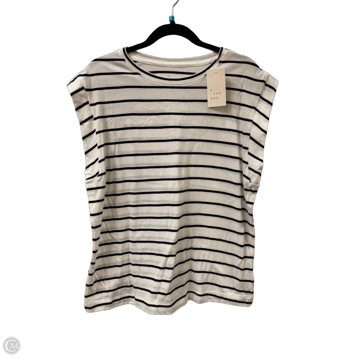 Top Sleeveless By A New Day In Striped Pattern, Size: L