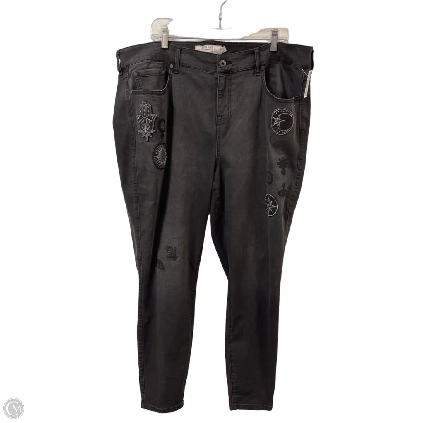 Jeans Skinny By Torrid In Black, Size: 22