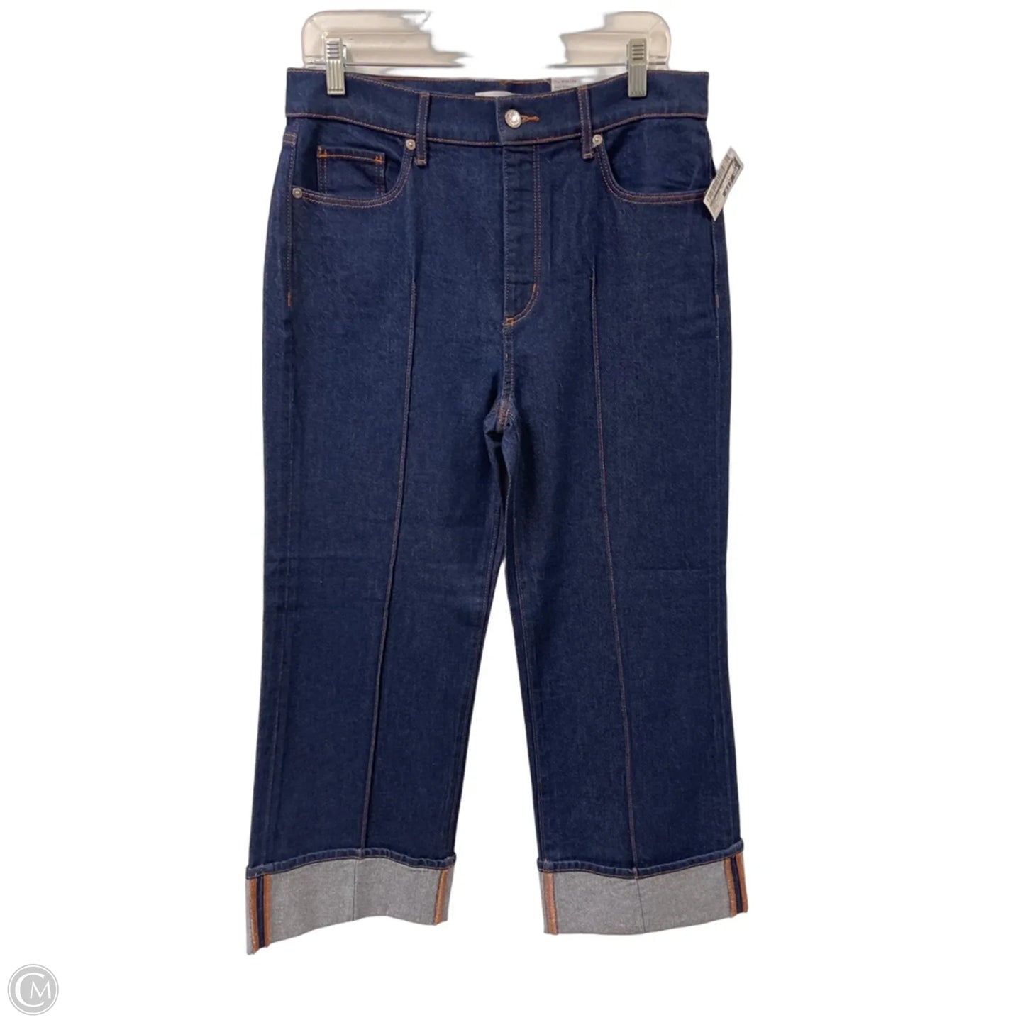 Jeans Wide Leg By Loft In Blue Denim, Size: 6