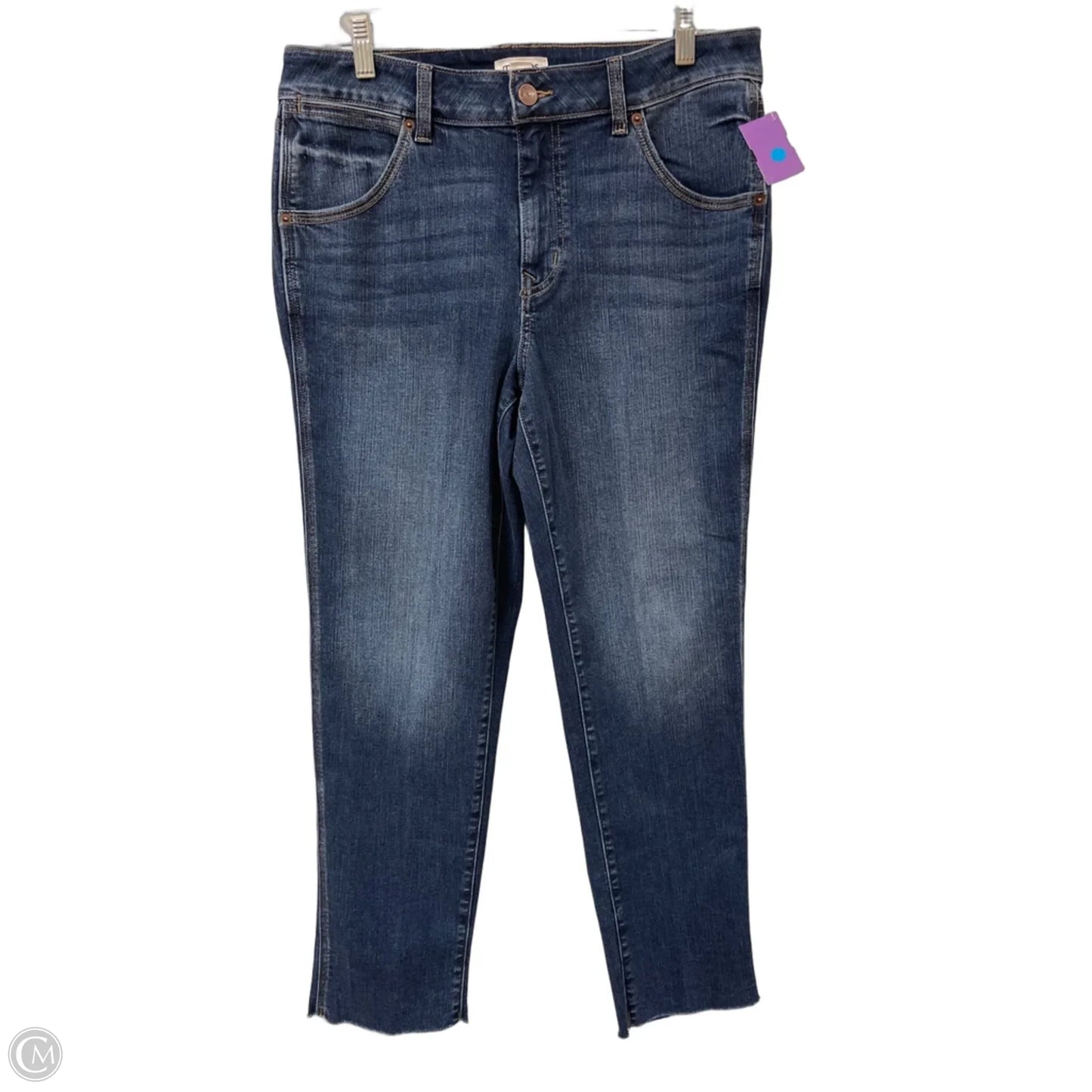 Jeans Cropped By Maurices In Blue Denim, Size: 8