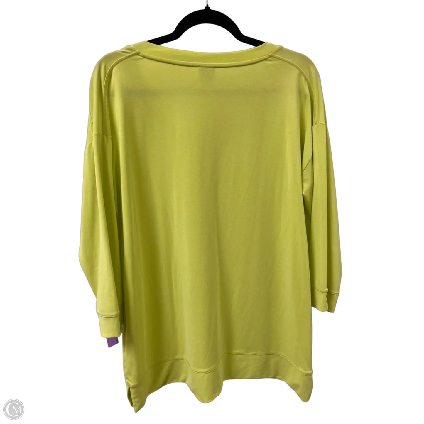 Tunic Long Sleeve By Chicos In Yellow, Size: M