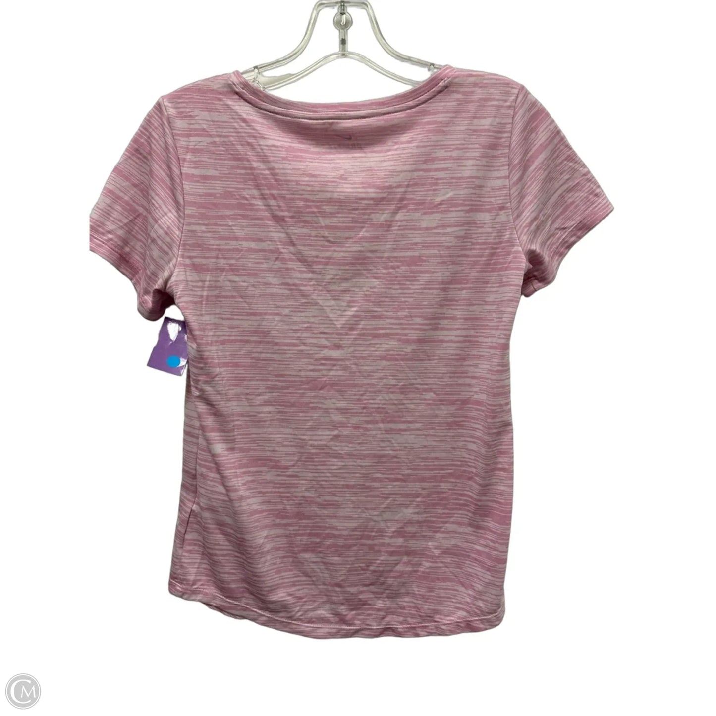 Athletic Top Short Sleeve By Nike In Pink, Size: Xs