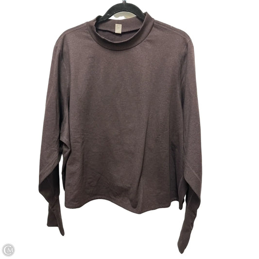 Athletic Top Long Sleeve Crewneck By Old Navy In Brown, Size: 4x