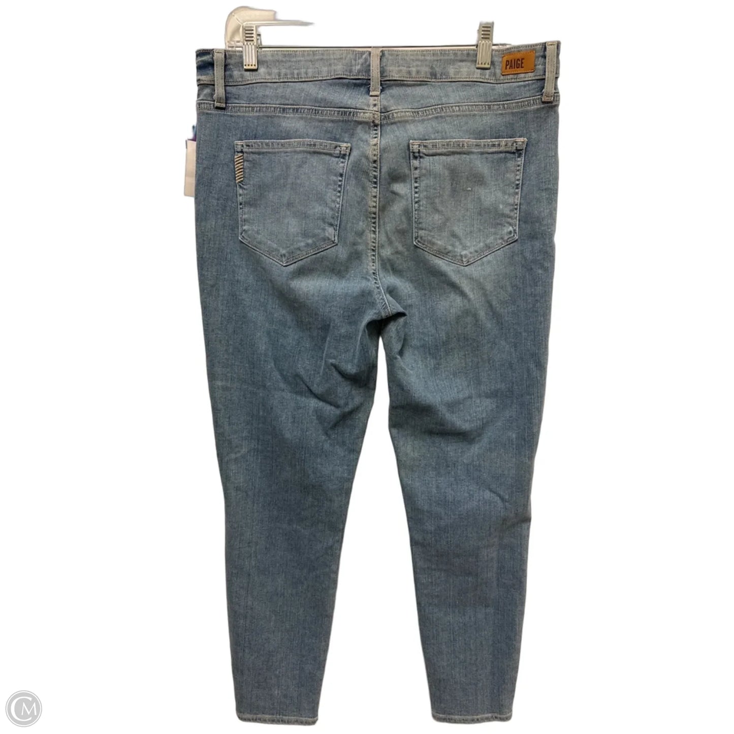 Jeans Skinny By Paige In Blue Denim, Size: 16