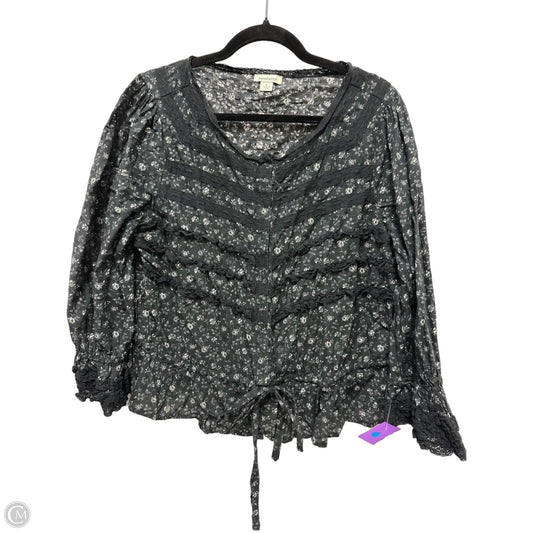 Top Long Sleeve By Sundance In Black, Size: L