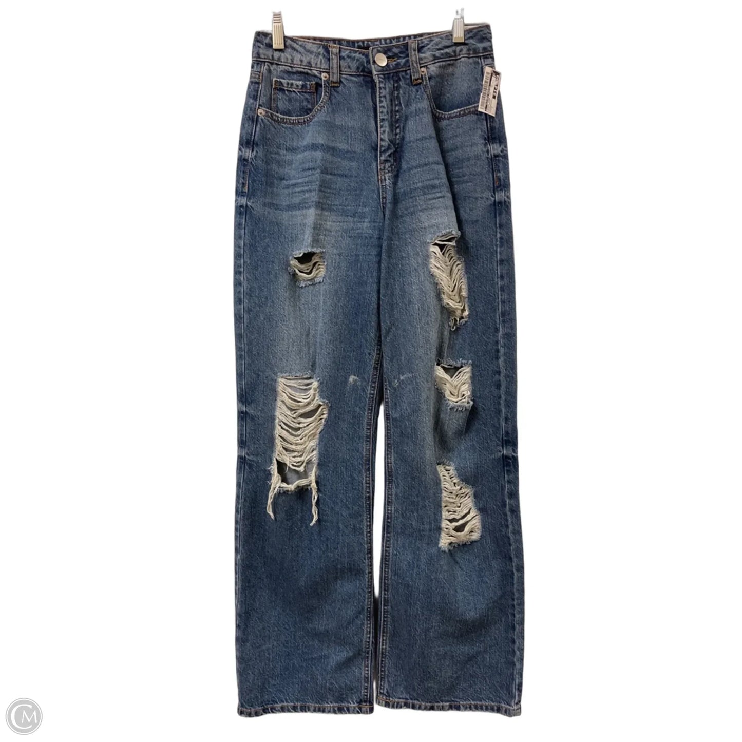 Jeans Wide Leg By Clothes Mentor In Blue Denim, Size: 2