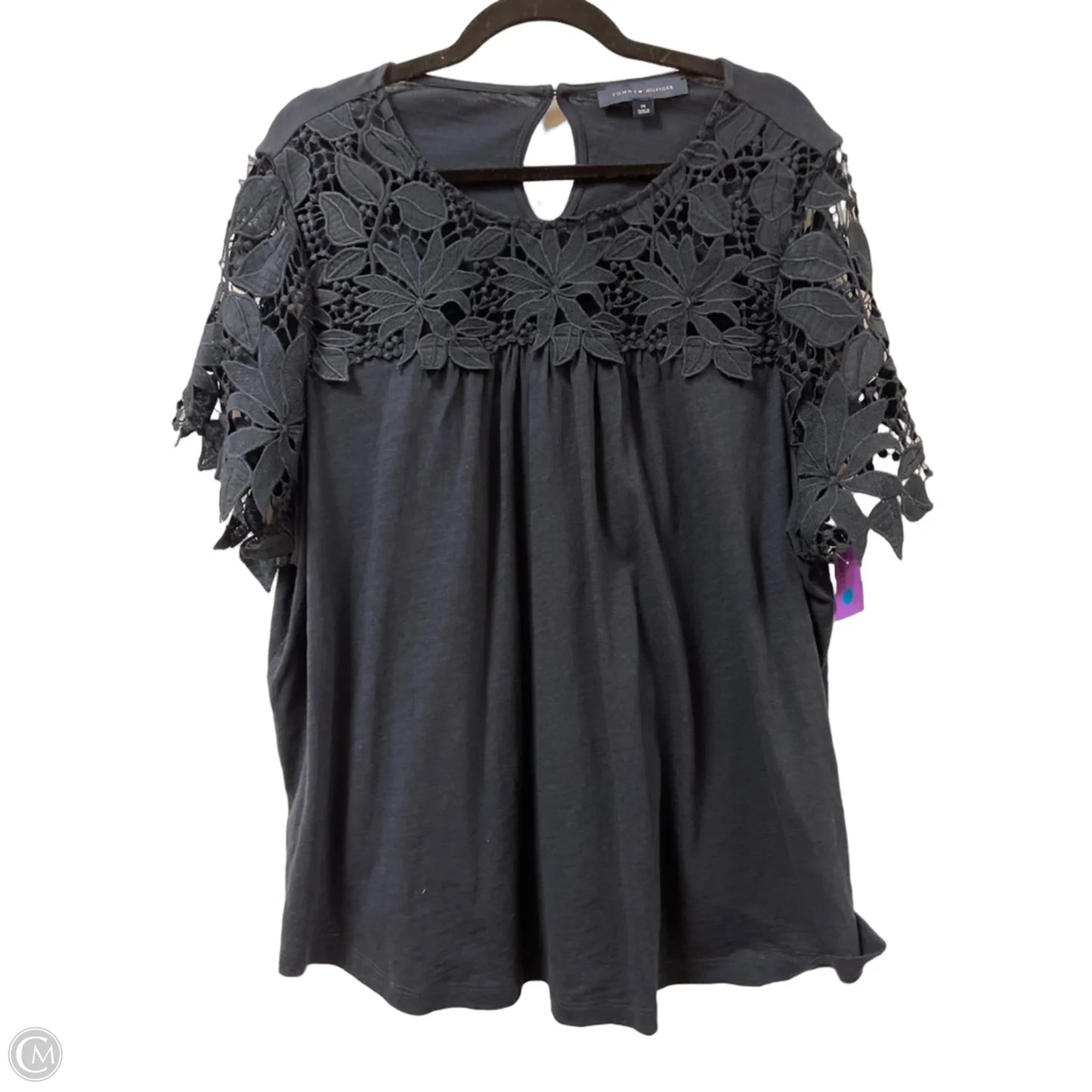 Top Short Sleeve By Tommy Hilfiger In Ombre Print, Size: 2x