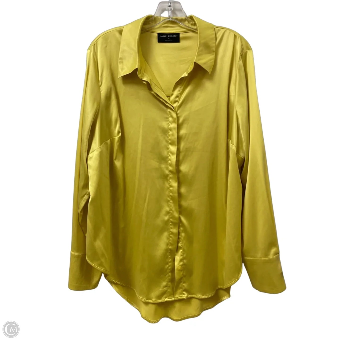Blouse Long Sleeve By Lane Bryant In Yellow, Size: 2x