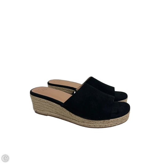 Sandals Heels Wedge By A New Day In Black, Size: 10