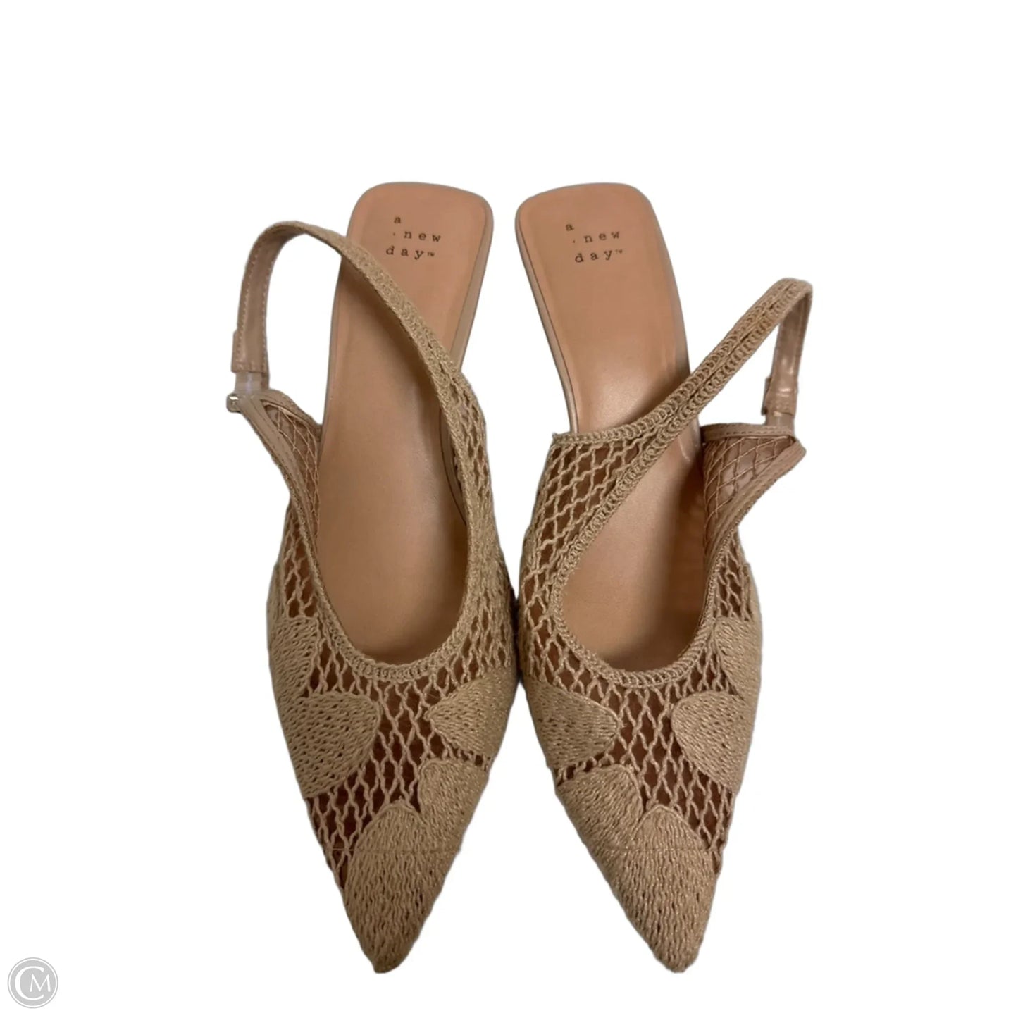 Shoes Heels Kitten By A New Day In Tan, Size: 9.5