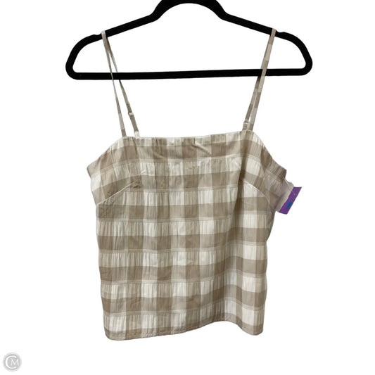 Top Sleeveless By Clothes Mentor In Cream, Size: S