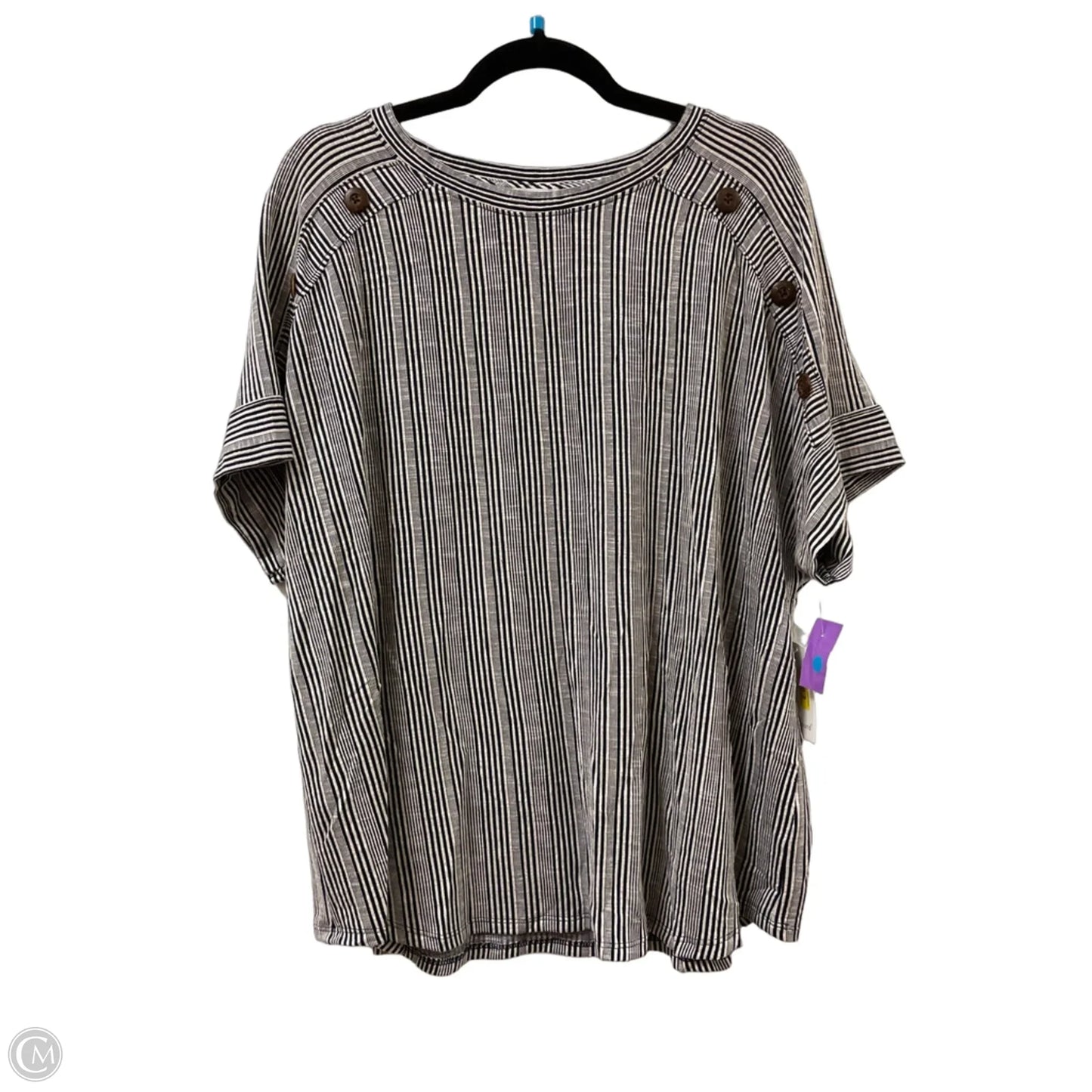 Top Short Sleeve By West Bound In Navy, Size: Xl