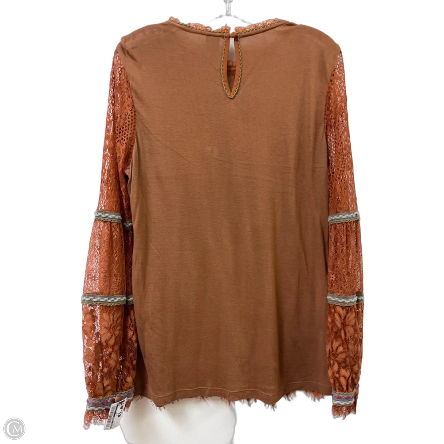 Tunic Long Sleeve By Blank London In Orange, Size: M