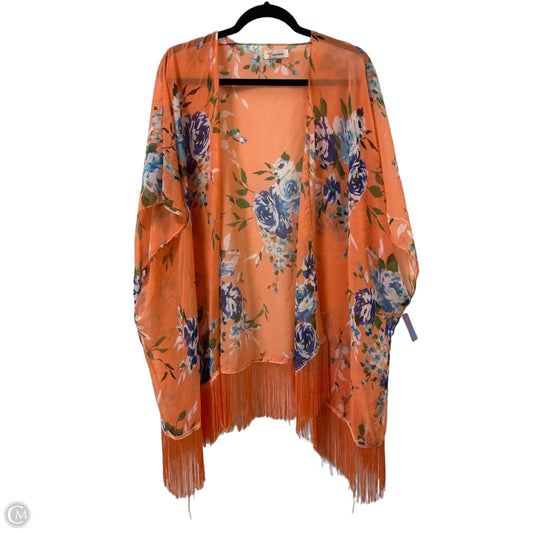 Kimono By Clothes Mentor In Orange, Size: Osfm