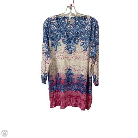 Top Sleeveless By Belle By Kim Gravel In Blue, Size: 4x