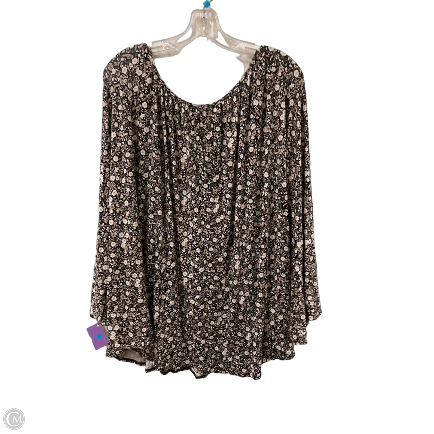 Top Short Sleeve By Dg2 In Black, Size: L
