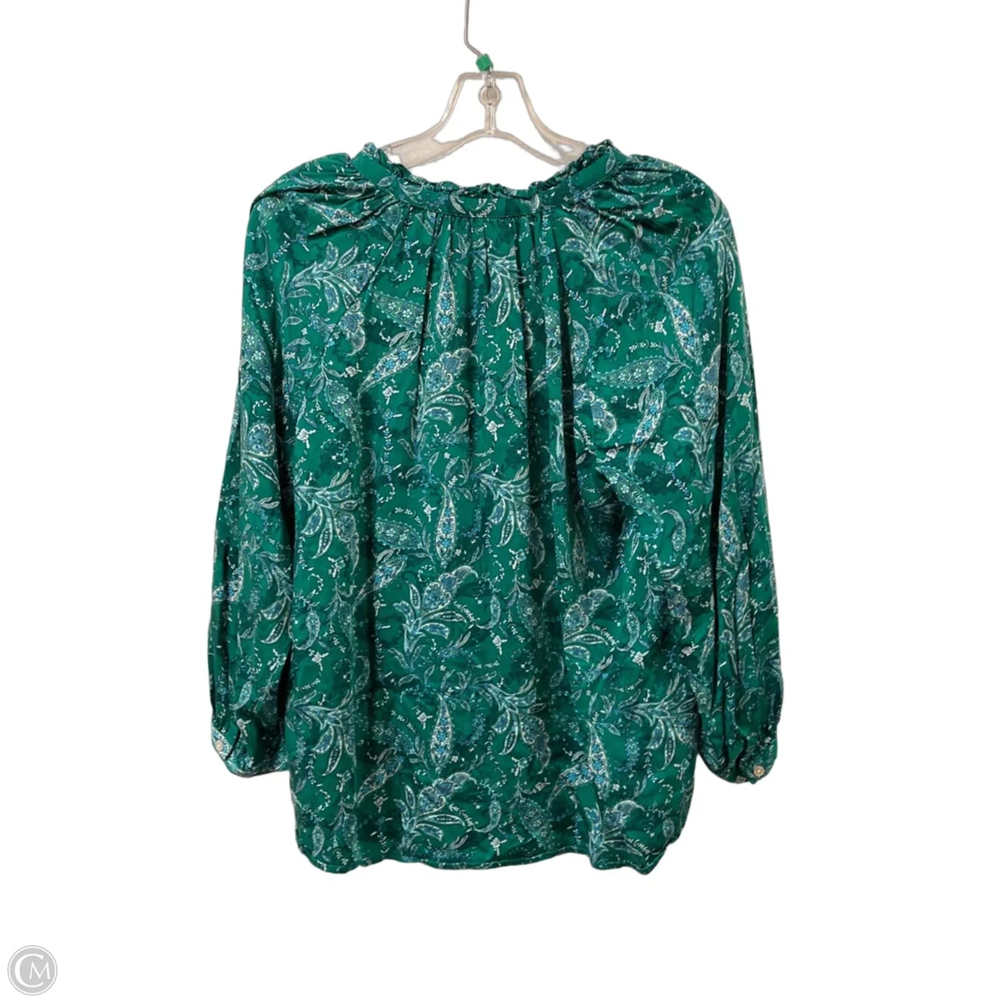 Top Long Sleeve By J. Jill In Green, Size: Mp