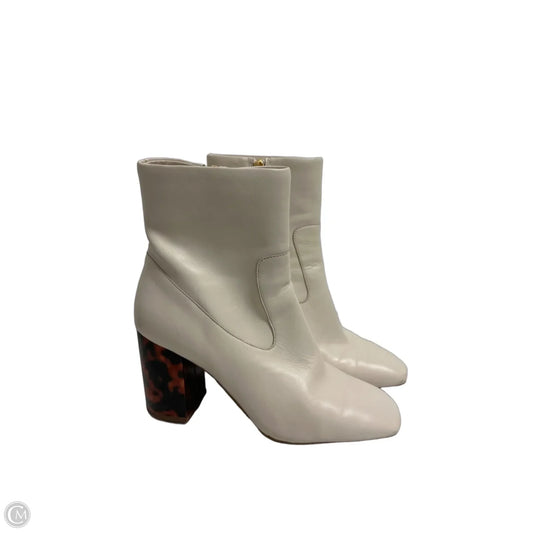 Boots Ankle Heels By Michael By Michael Kors In Cream, Size: 7.5