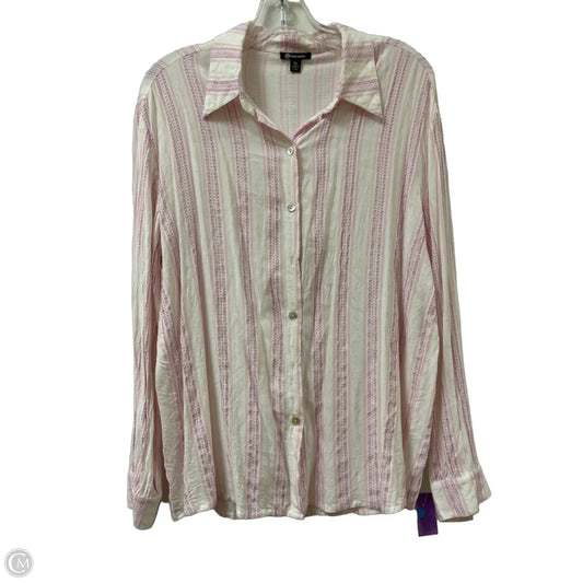 Top Long Sleeve By Versona In Pink, Size: Xl