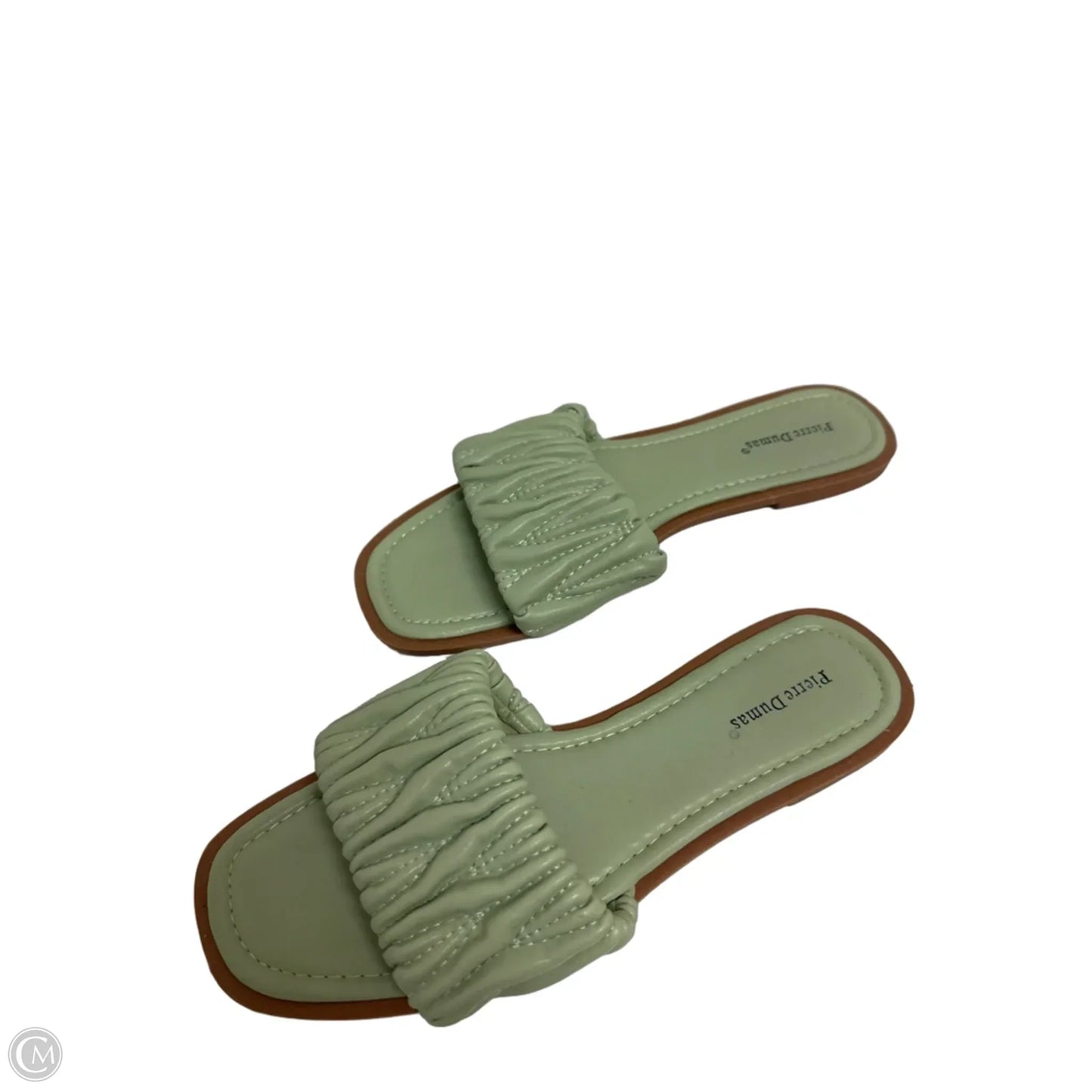 Sandals Flats By Pierre Dumas In Green, Size: 8