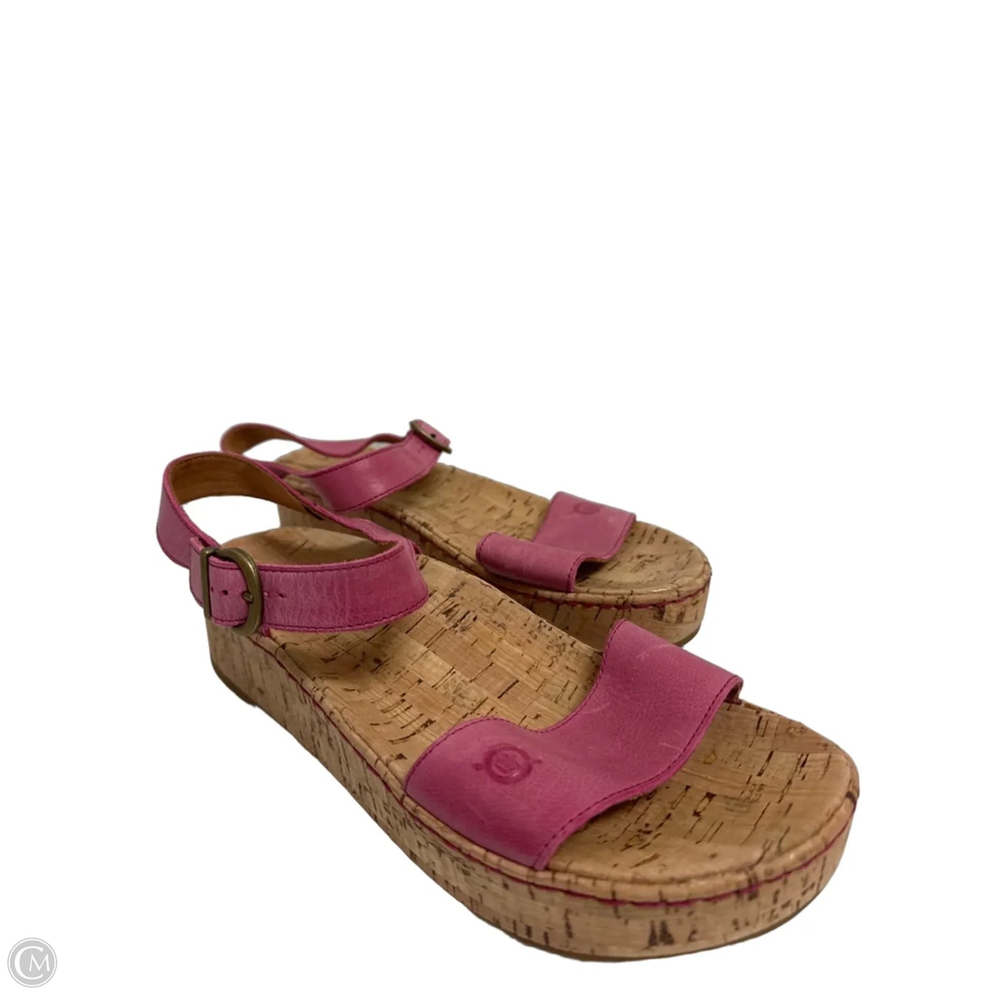 Sandals Heels Platform By Born In Pink, Size: 8