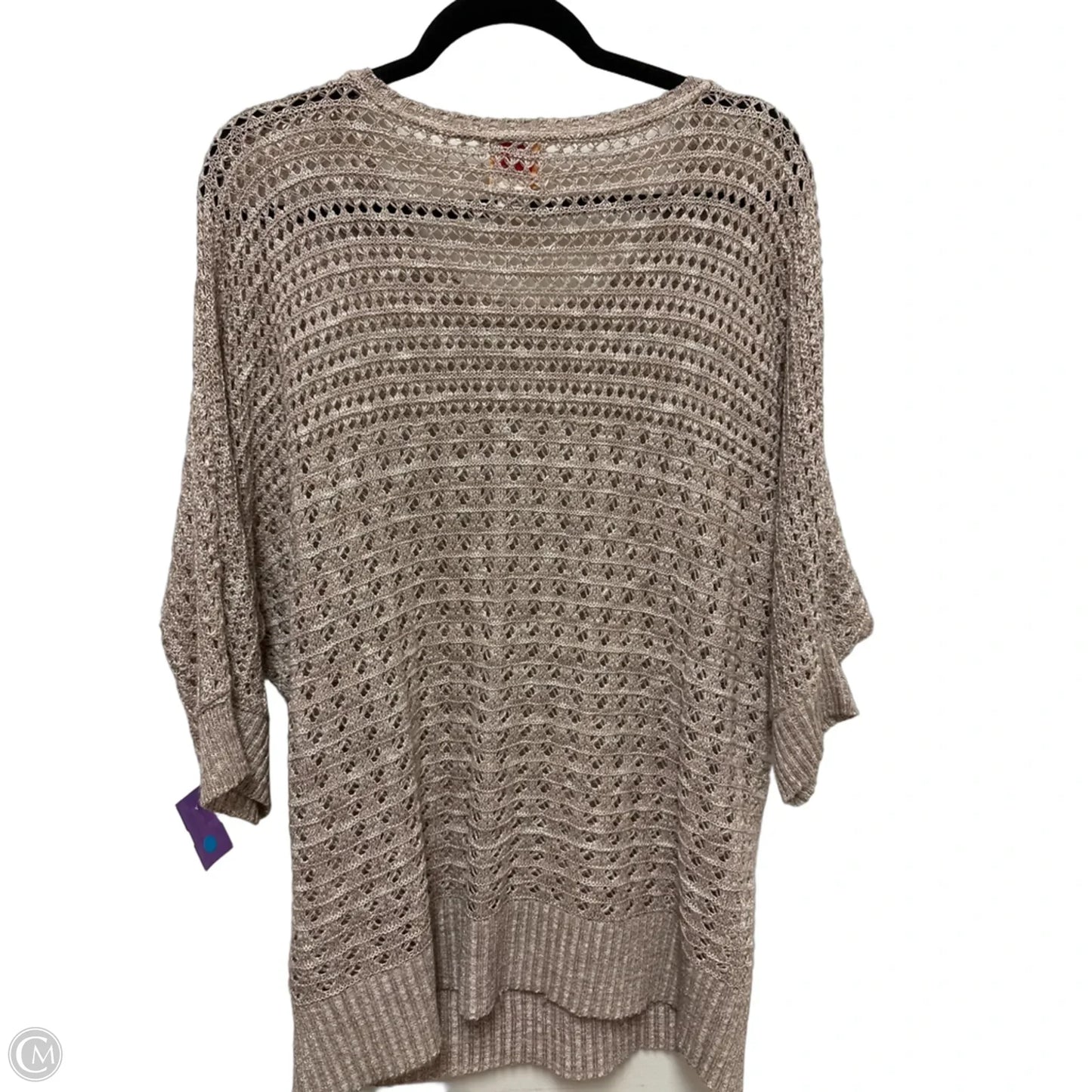 Sweater Short Sleeve By Ruby Rd In Tan, Size: 2x