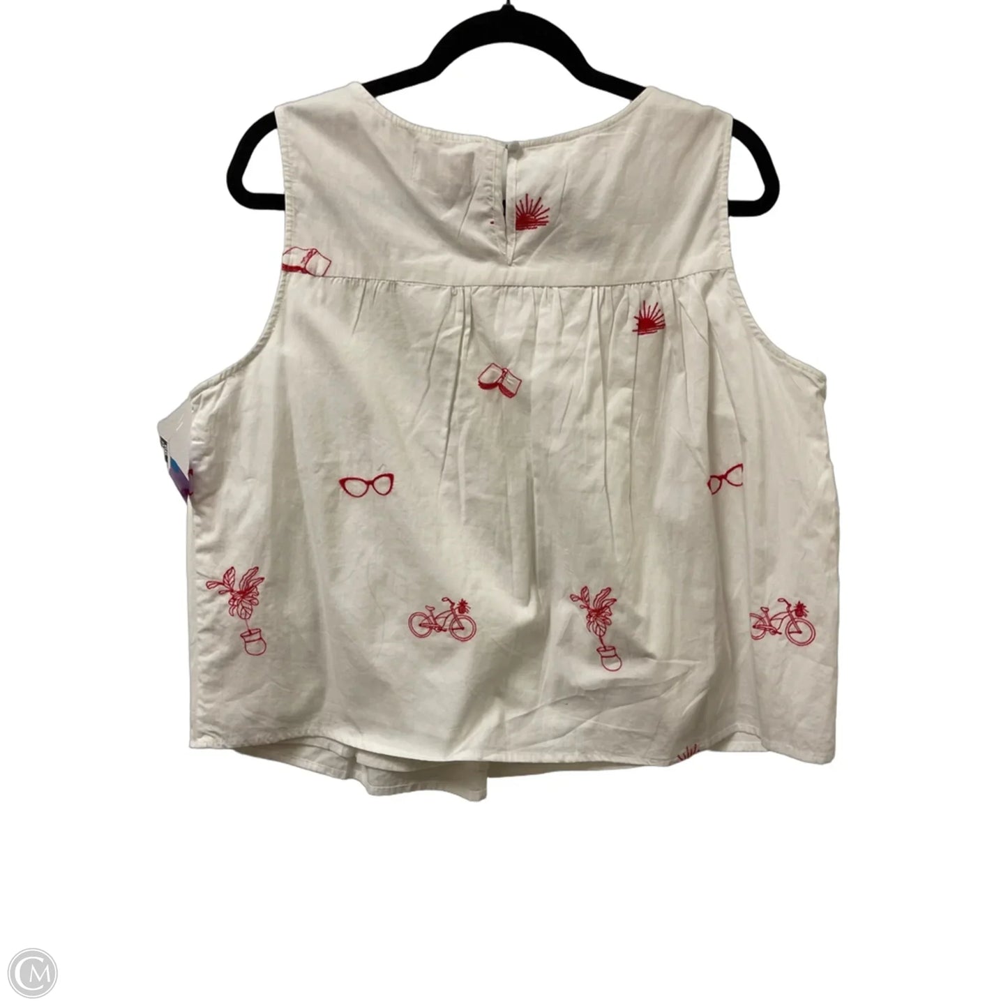 Top Sleeveless By Cma In Black, Size: L
