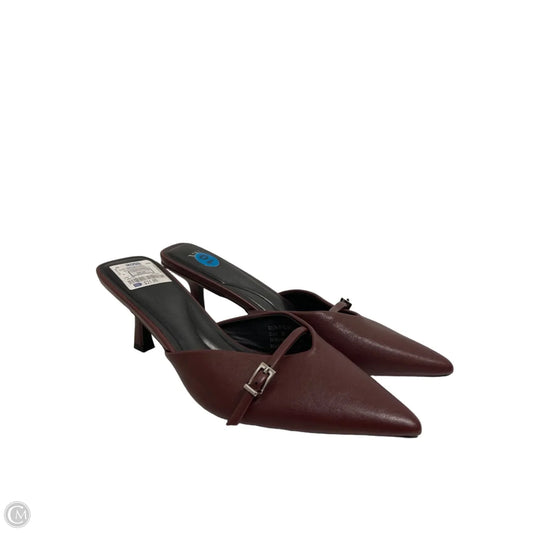 Shoes Heels Kitten By Nycc In Red, Size: 10