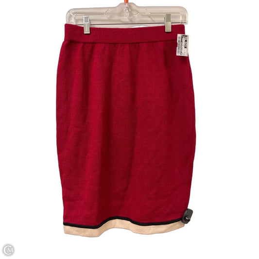 Skirt Luxury Designer By St John Collection In Red, Size: 6