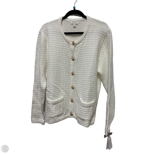 Sweater Cardigan By On 34th In White, Size: Xl
