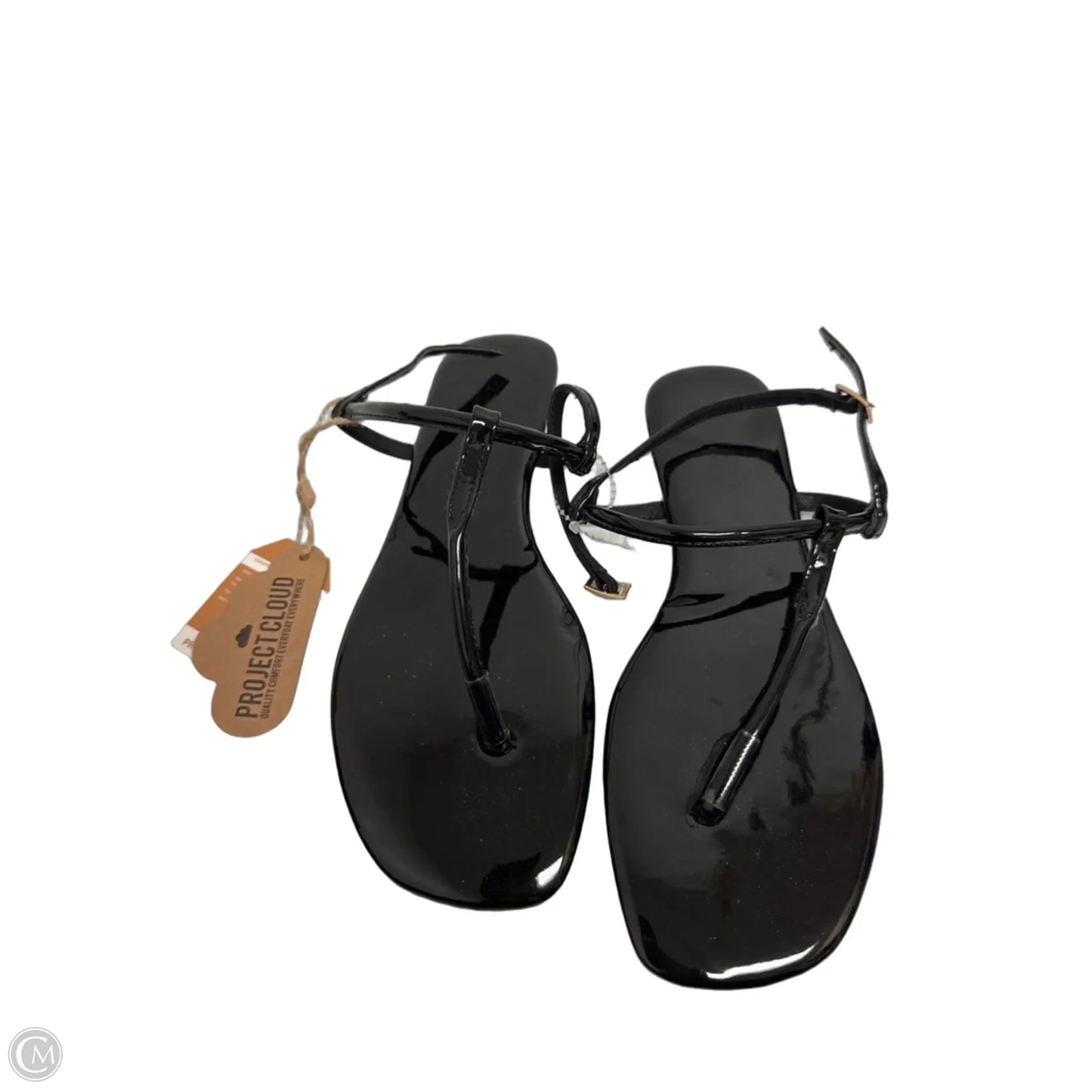 Sandals Flip Flops By Clothes Mentor In Black, Size: 7