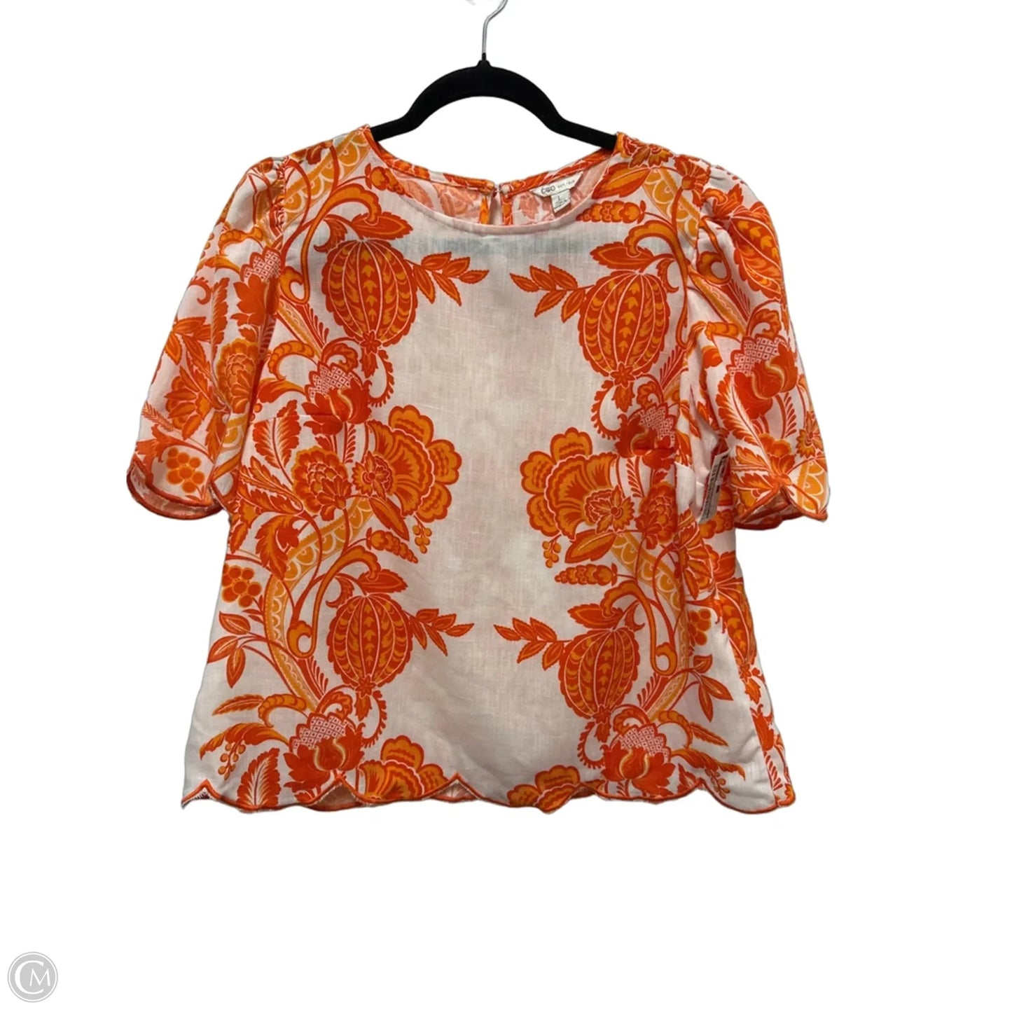 Top Short Sleeve By Clothes Mentor In Orange, Size: L