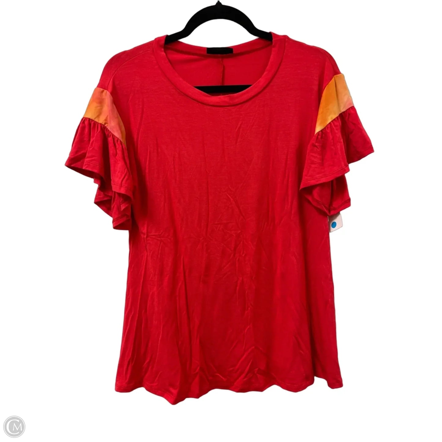 Top Short Sleeve By Blumin In Red, Size: M
